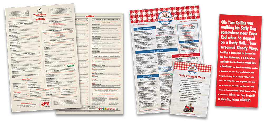 Menu Printing